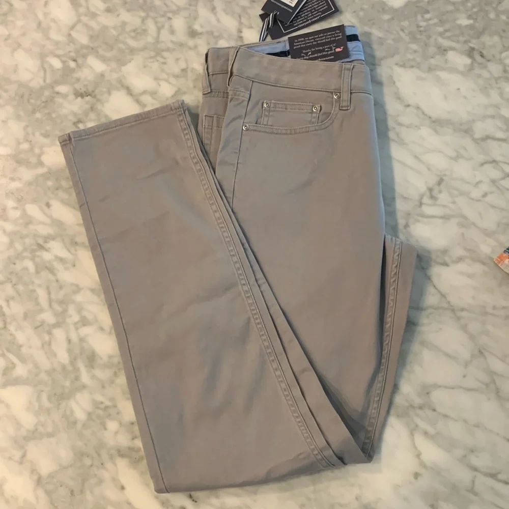 Vineyard Vines “leeward Luxe” 5 pocket pants, ultimate gray, 30x32, NWT